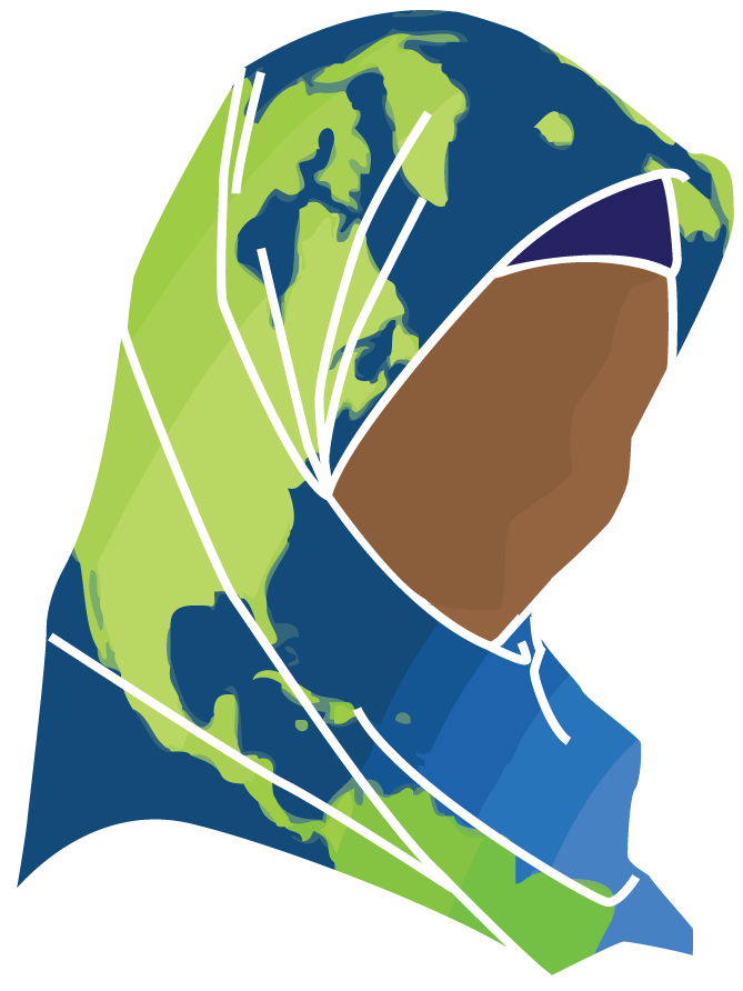 World Map Hijab Graphic