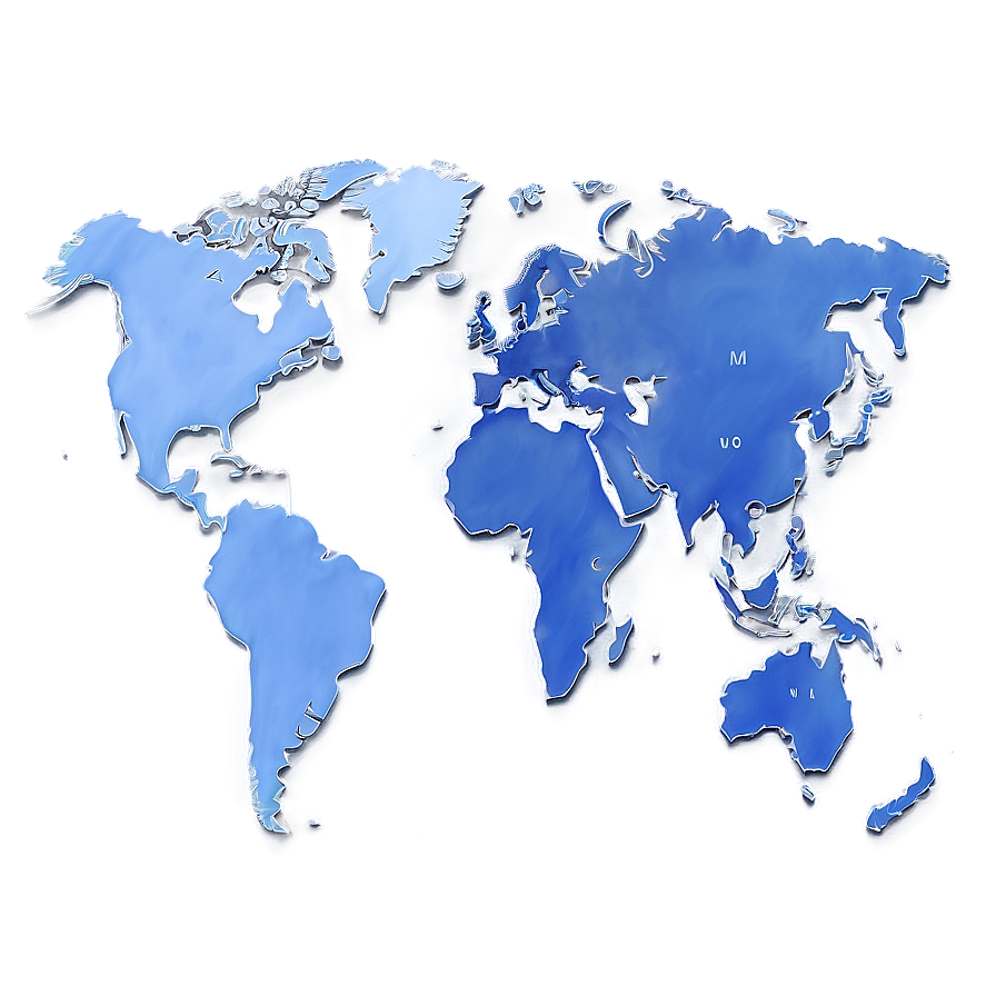 World Map Outline Craft Png 67