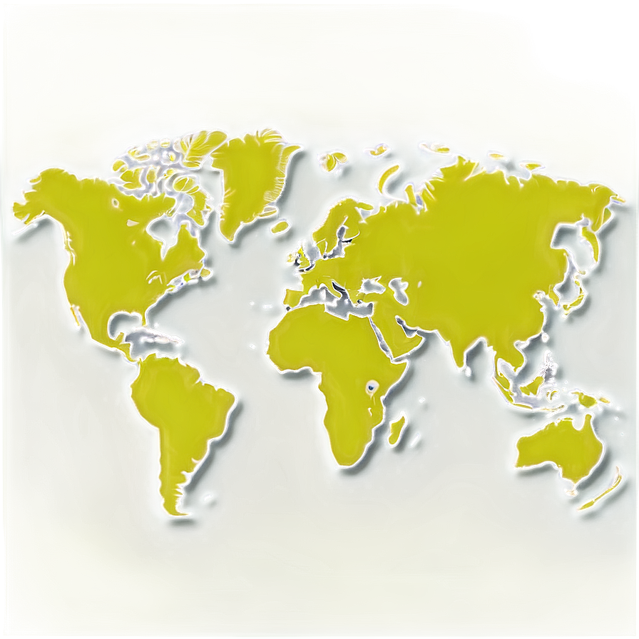 World Map Outline Creative Png 06262024