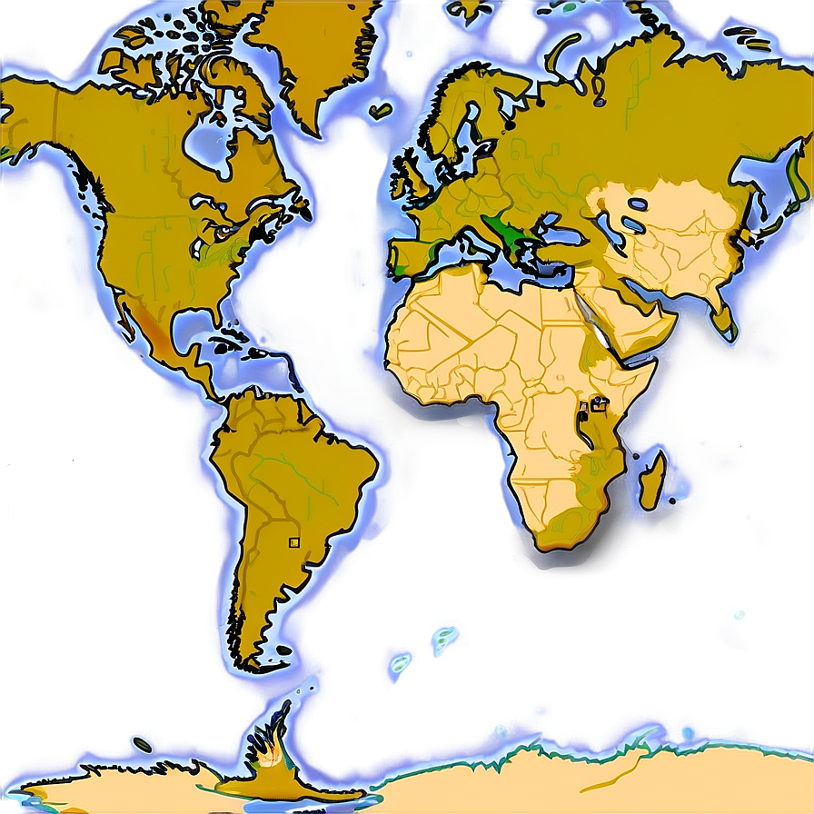 World Map Outline For Geography Png 68