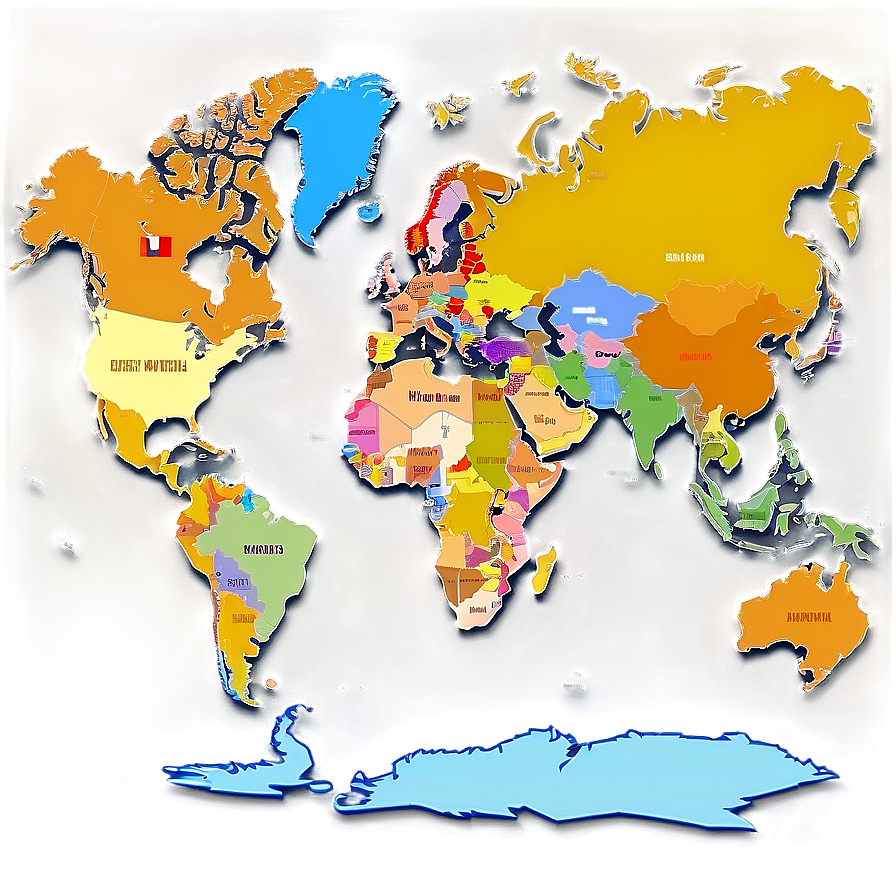 World Map Vector With Borders Png 06262024