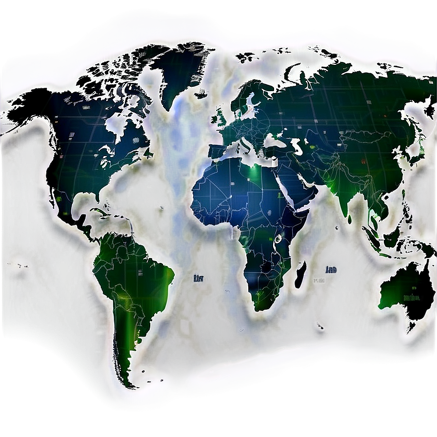 World Map Vector With Borders Png 48