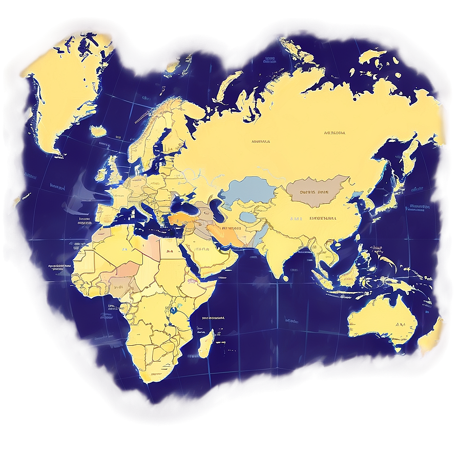 World Trade Routes Map Png 32