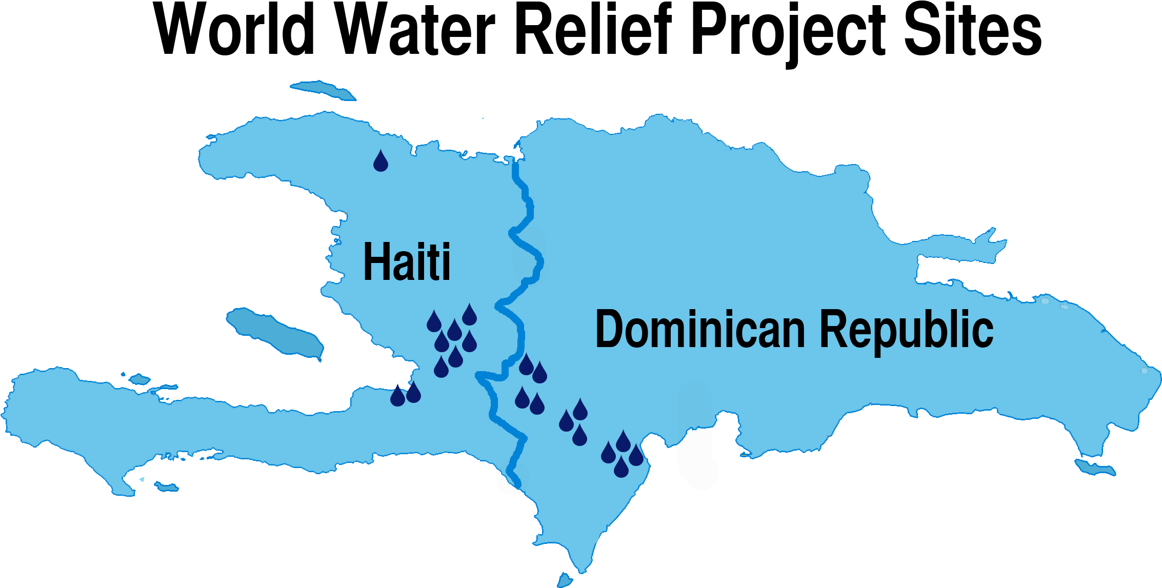 World Water Relief Project Sites Haiti Dominican Republic