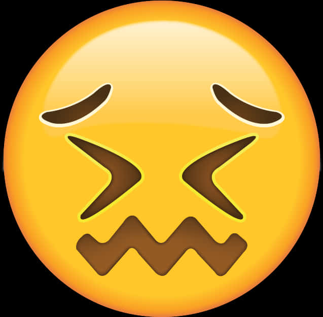 Worried Face Emoji Graphic