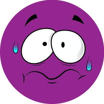 Worried Purple Face Emoji