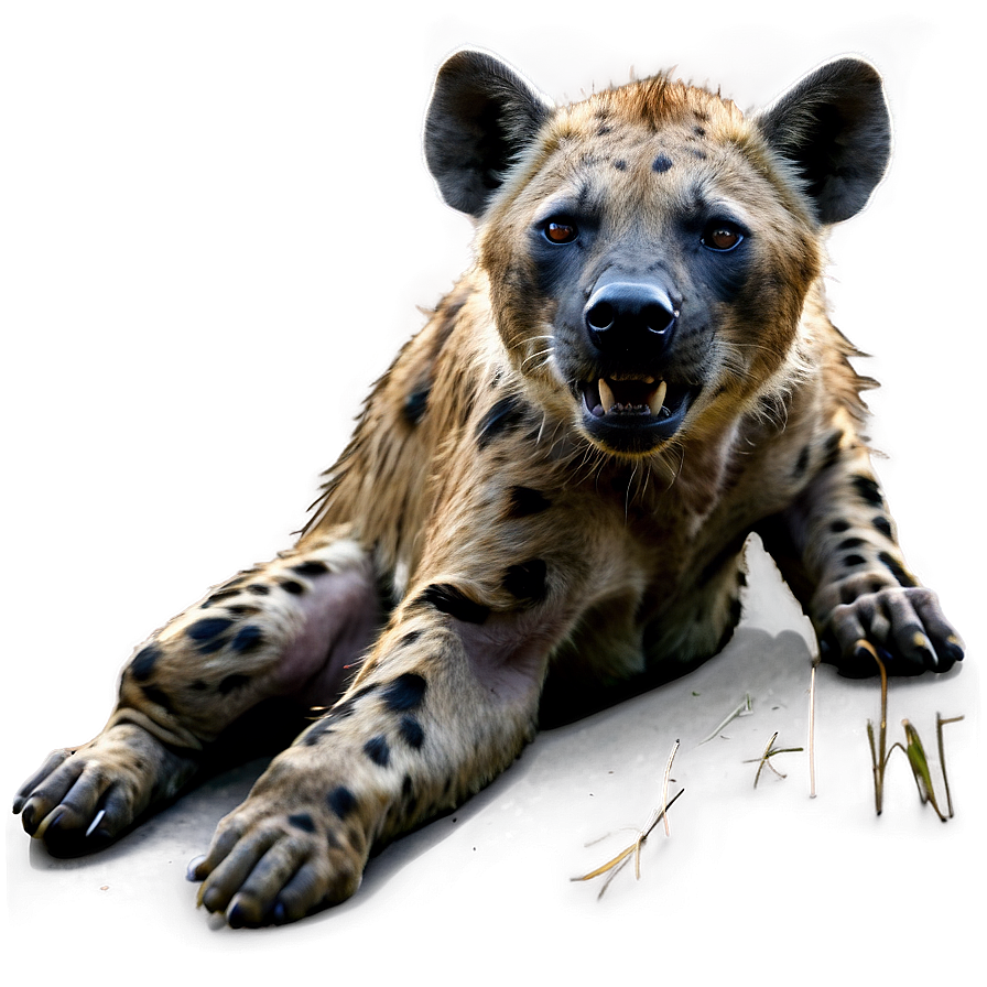 Wounded Hyena Survivor Png Fbl94