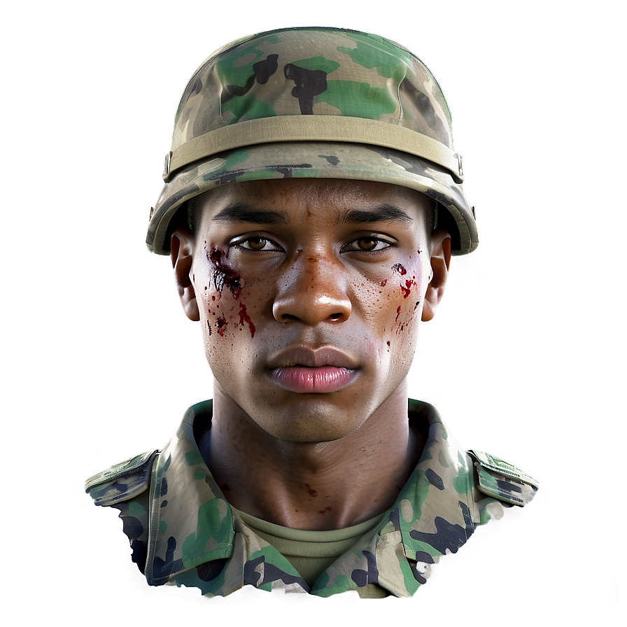 Wounded Soldier Portrait Png 05242024