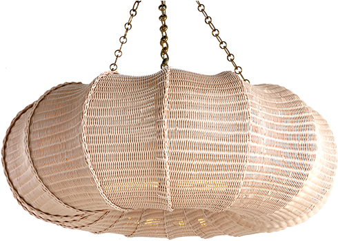 Woven Rattan Pendant Light