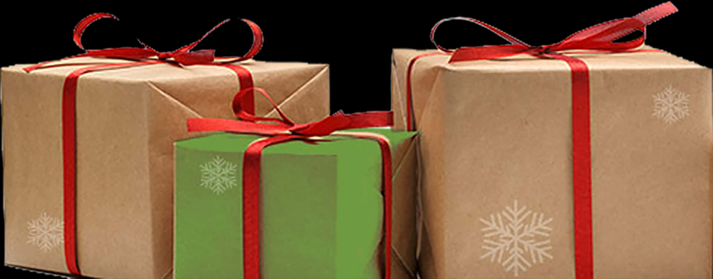 Wrapped Holiday Giftswith Ribbons