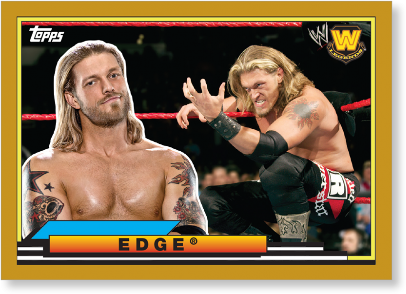 Wrestler Edge Topps Card