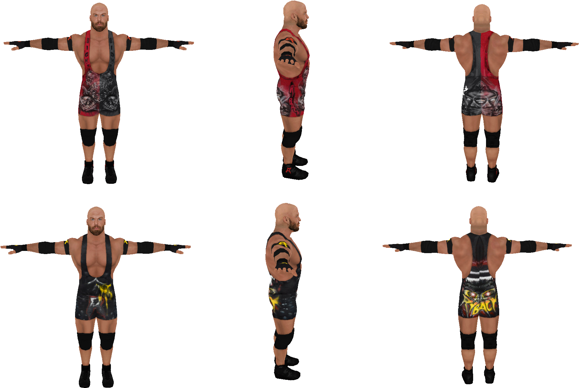 Wrestler_ Model_ Poses