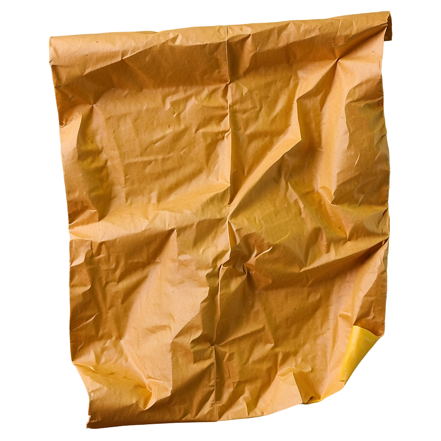 Wrinkled Crumpled Paper Png Vfn55