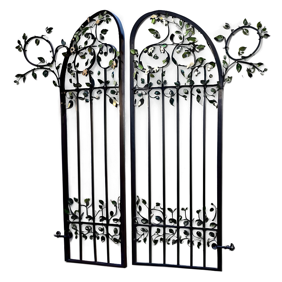 Wrought Iron Vine Gate Png 50