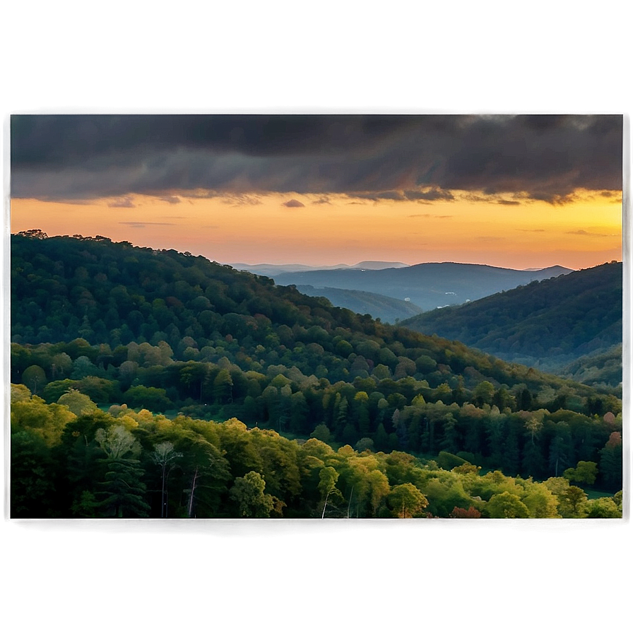 Wv Sunset Over The Hills Png Dng5