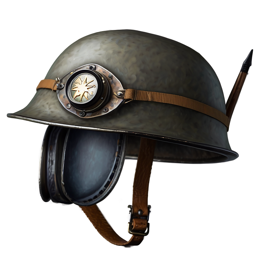 Ww2 Helmet With Goggles Png Owk