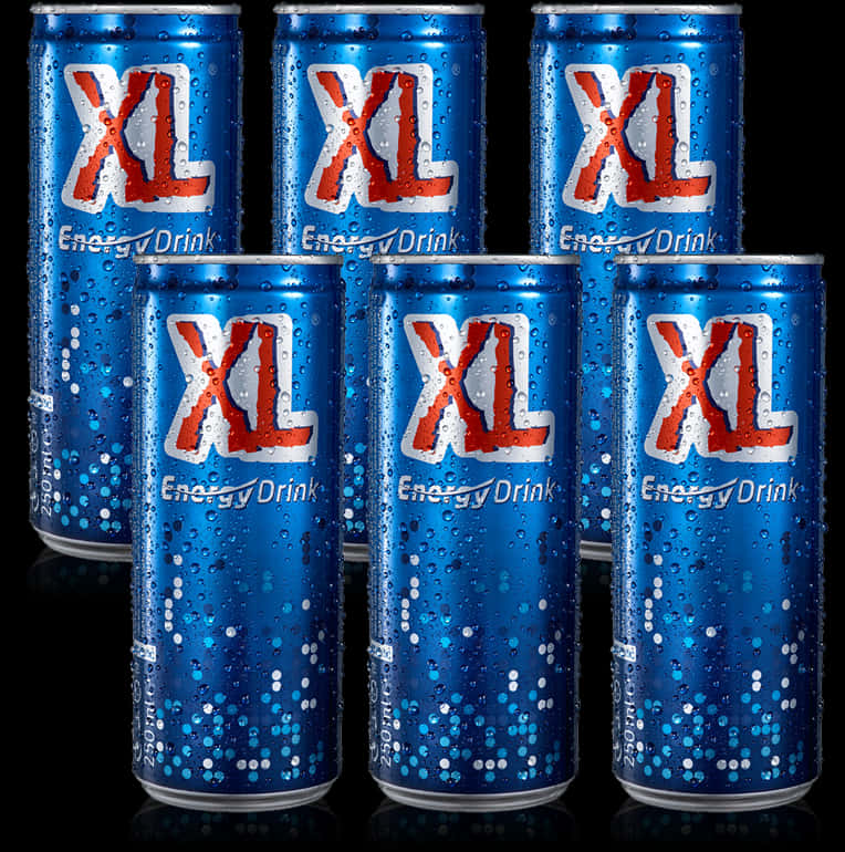 X L Energy Drink Cans Condensation