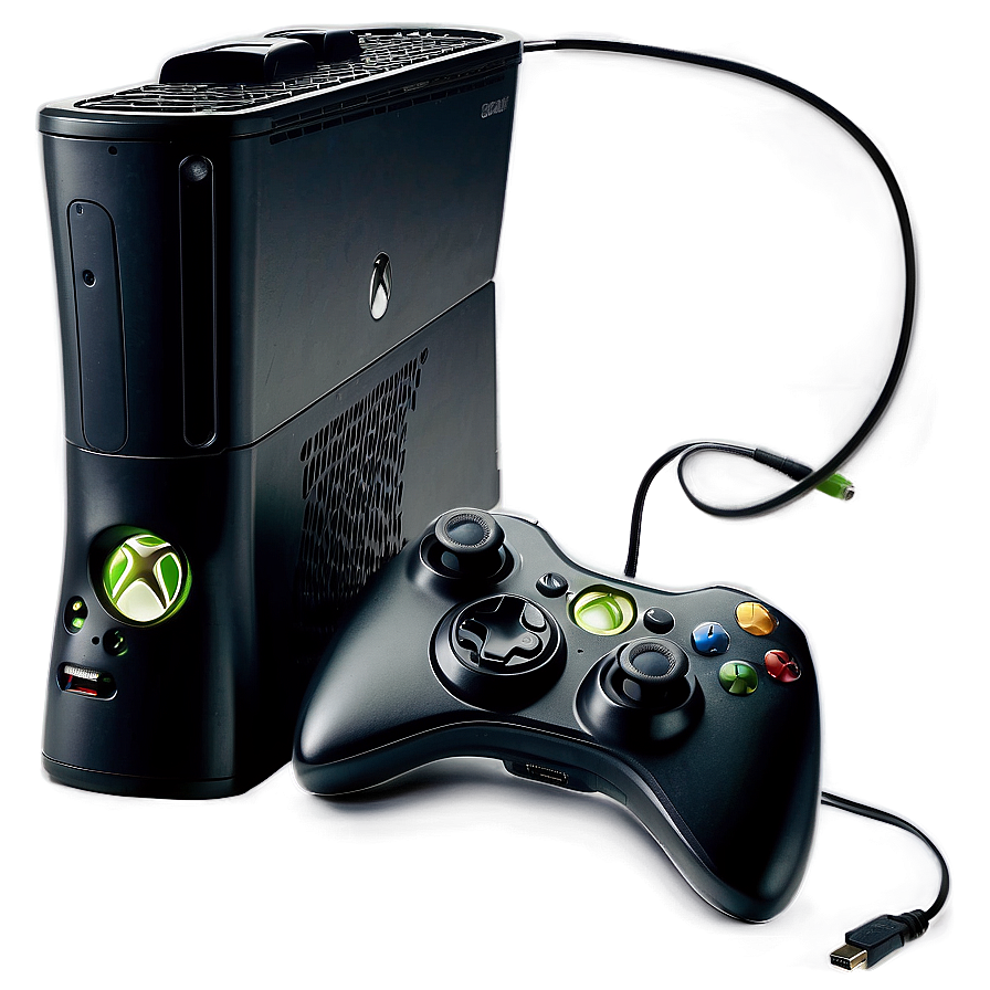 Xbox 360 Console With Hdmi Cable Png Dyb34