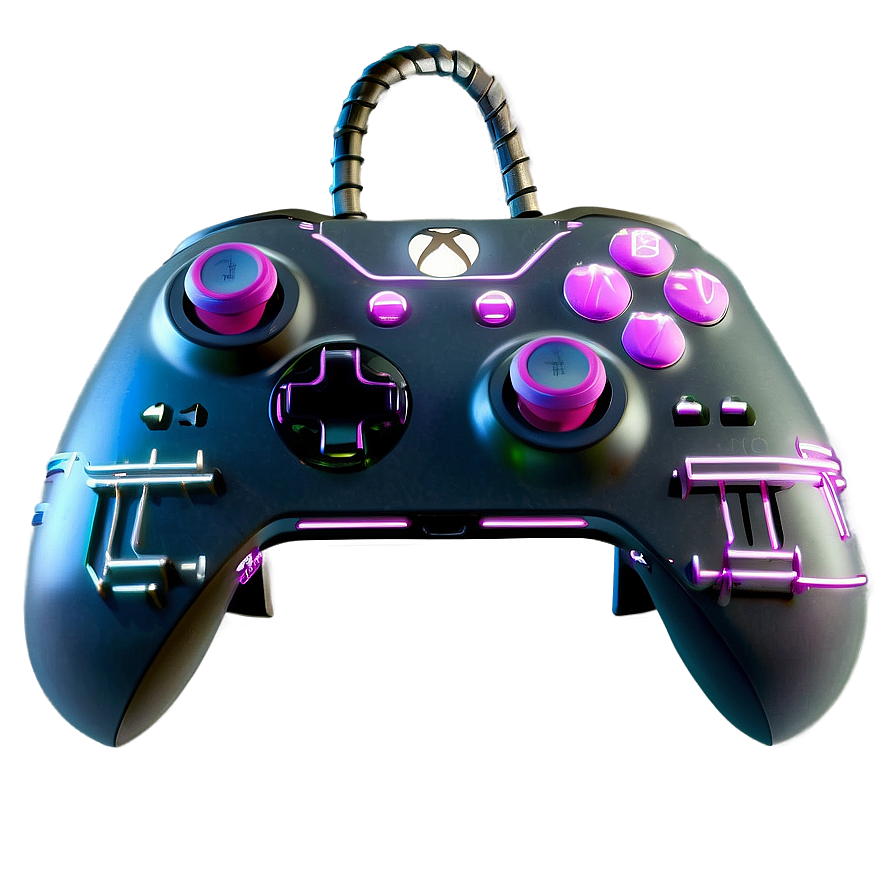 Xbox Controller Cyberpunk Edition Png 05252024