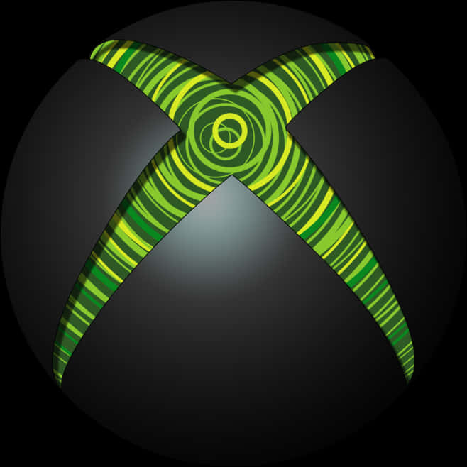 Xbox Logo Green Swirls