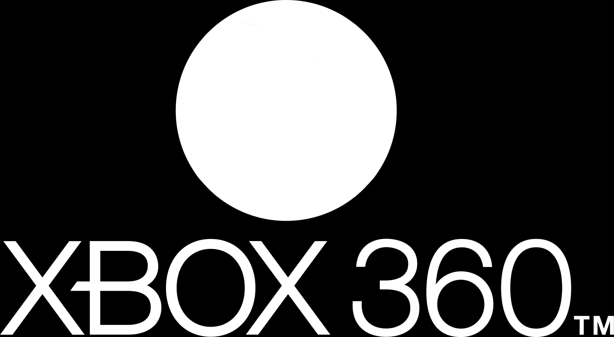 Xbox360 Logo Blackand White