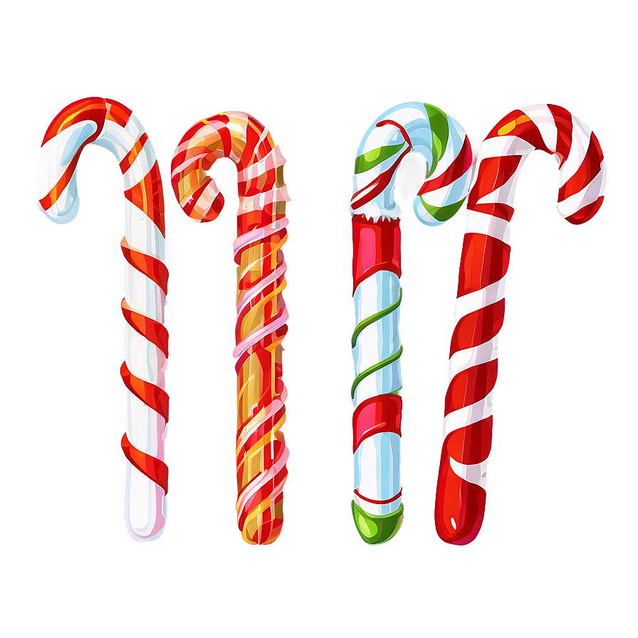 Xmas Candy Cane Assortment Png 61