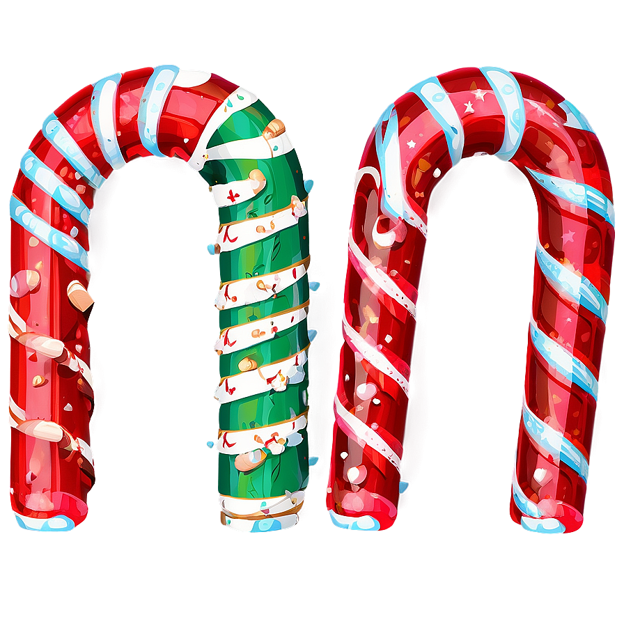 Xmas Candy Cane Assortment Png Ypj