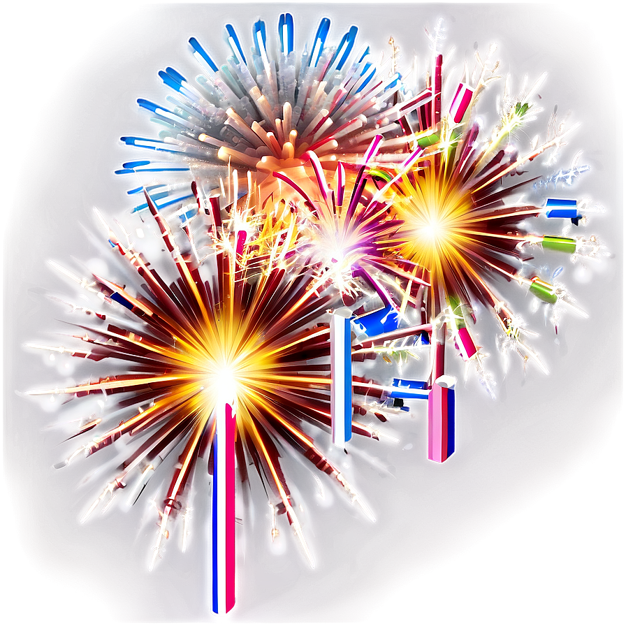 Xmas Festive Fireworks Png Kfd88