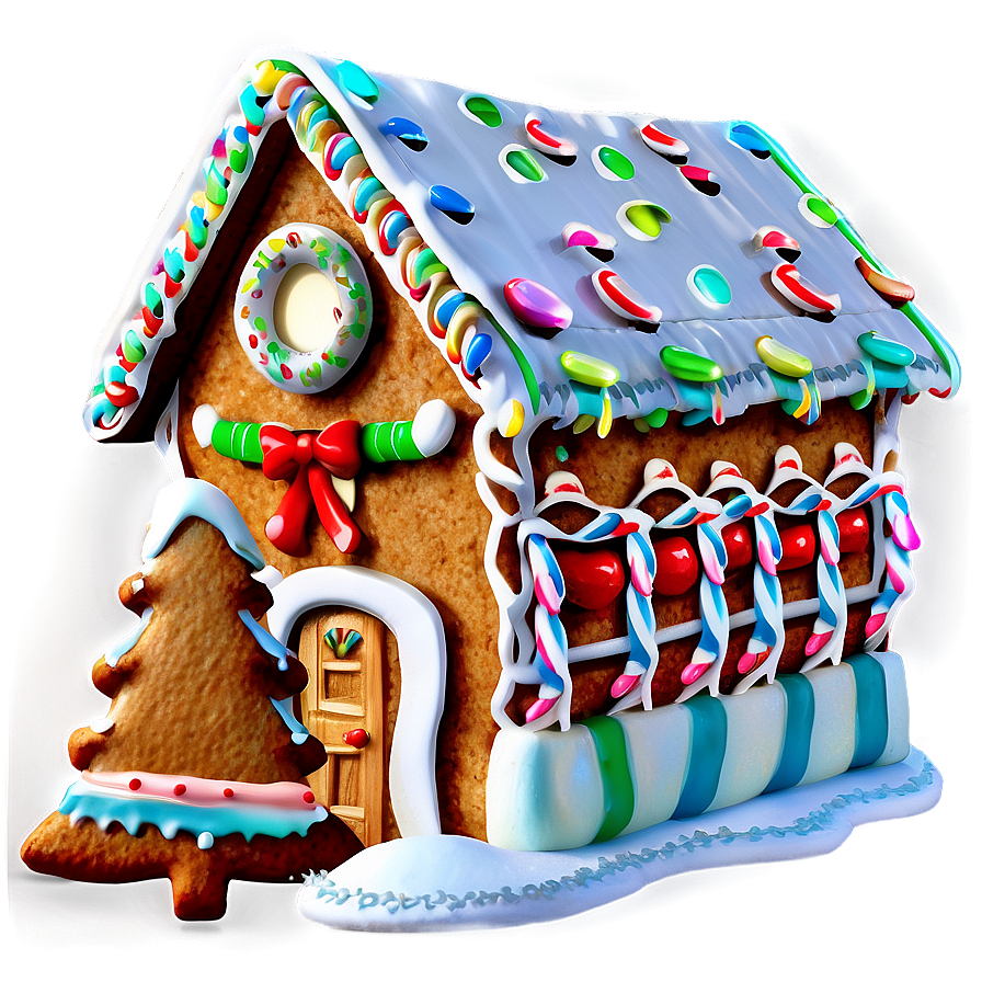 Xmas Gingerbread House Png 06242024