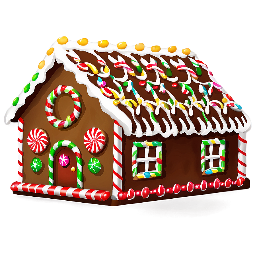 Xmas Gingerbread House Png 06242024