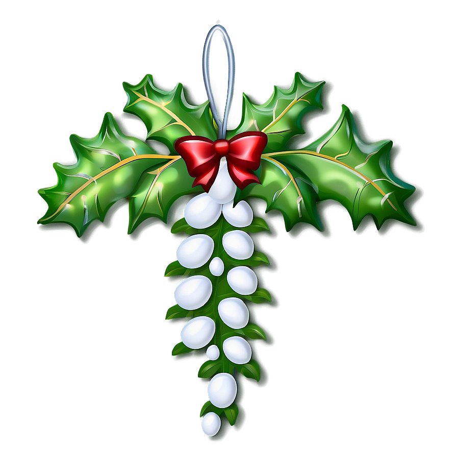 Xmas Mistletoe Decoration Png 6