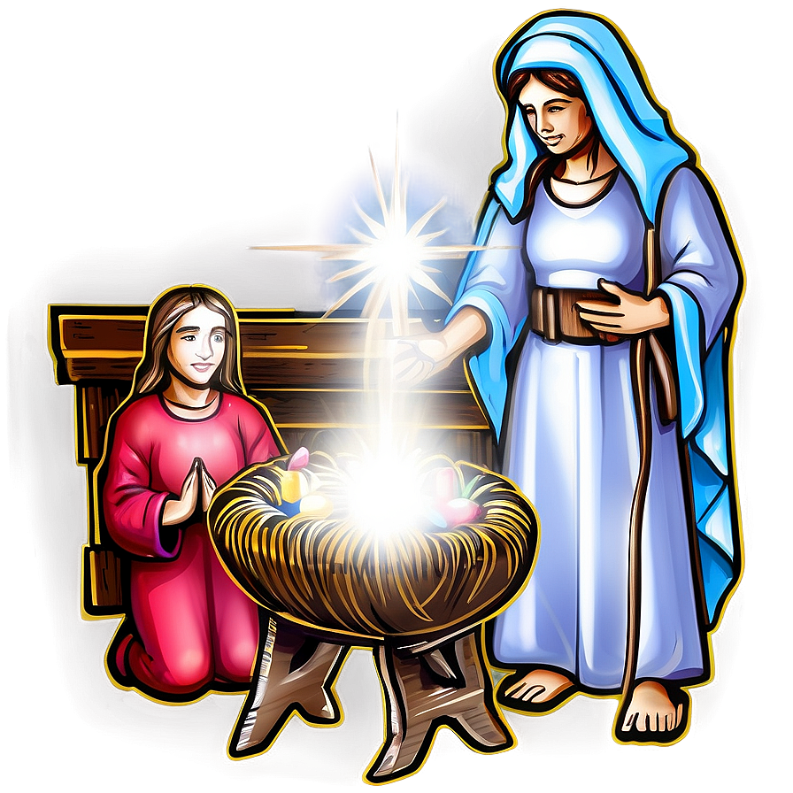 Xmas Nativity Scene Png 5