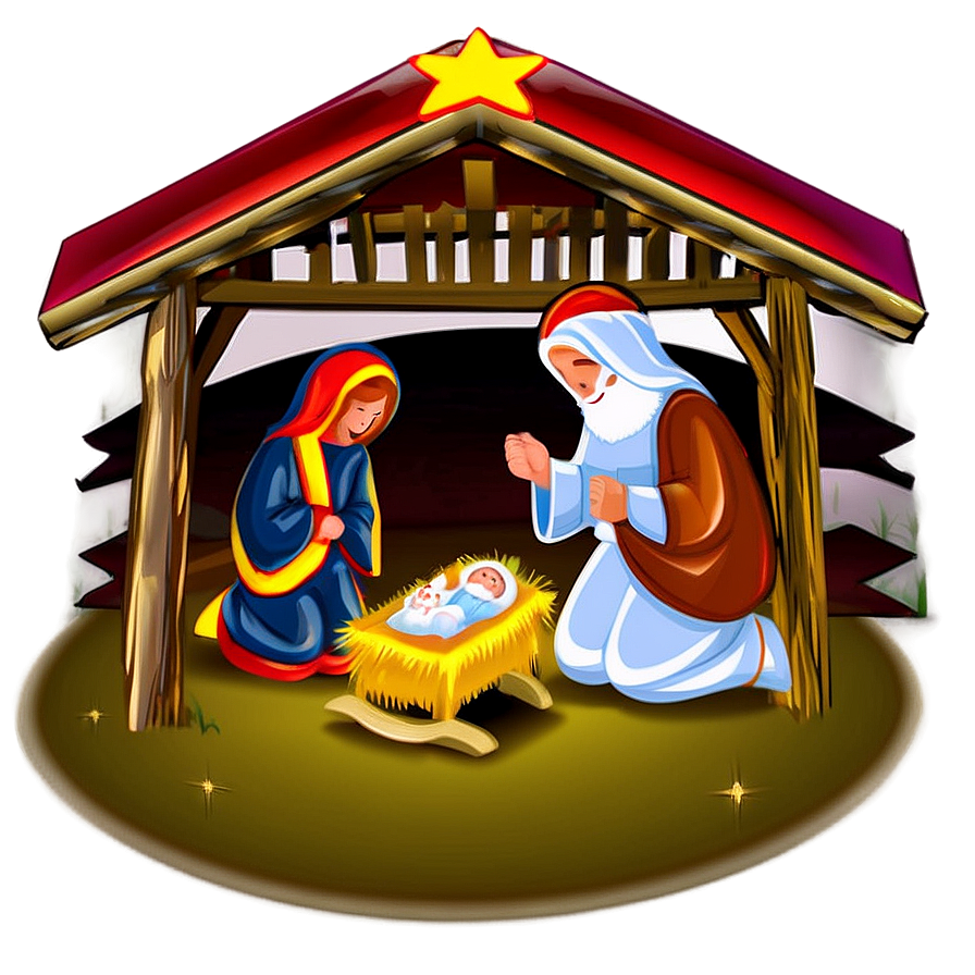 Xmas Nativity Scene Png Fts75