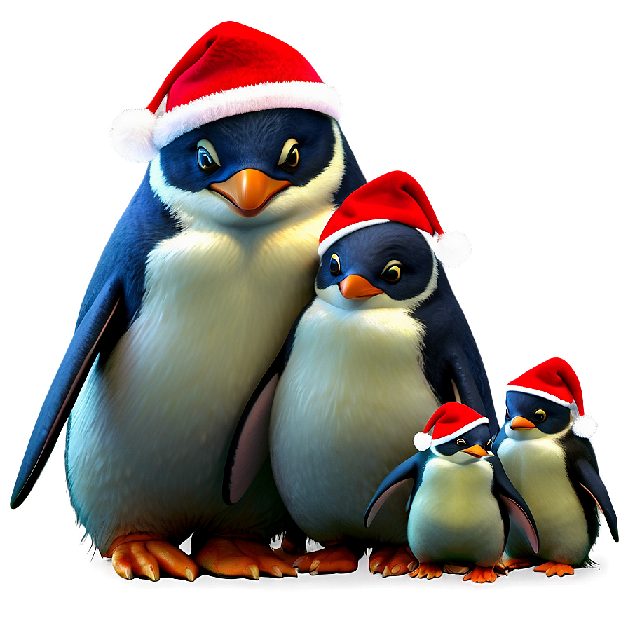 Xmas Penguin Family Png 57