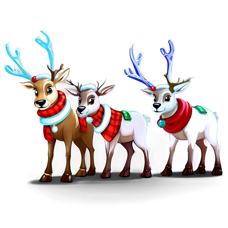 Xmas Reindeer Squad Png 06242024