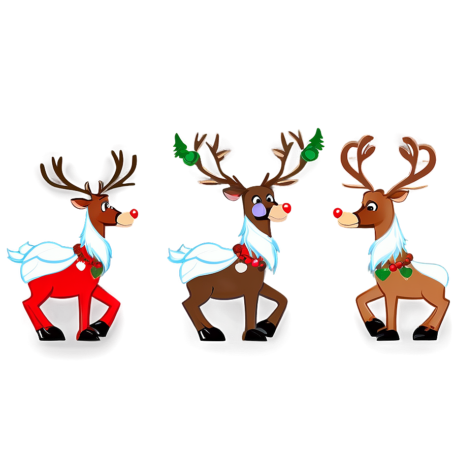 Xmas Reindeer Squad Png Due46