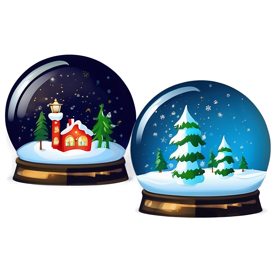 Xmas Snow Globe Collection Png 06242024