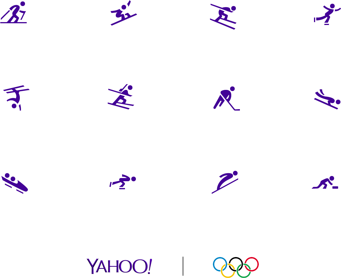 Yahoo Olympic Skiing Pictograms