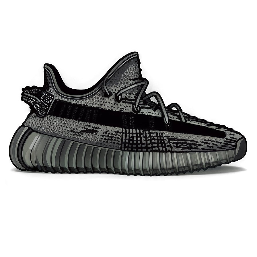 Yeezy Asriel Faded Black Png 65