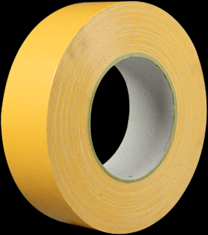 Yellow Adhesive Tape Roll