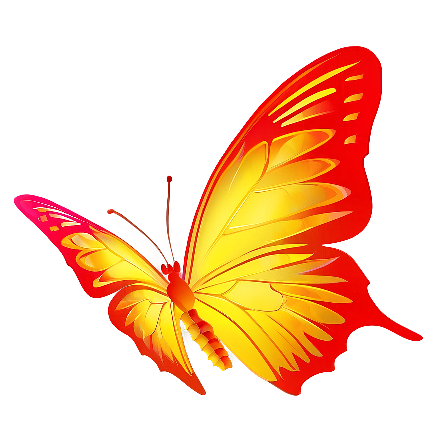 Yellow And Orange Butterfly Png 68