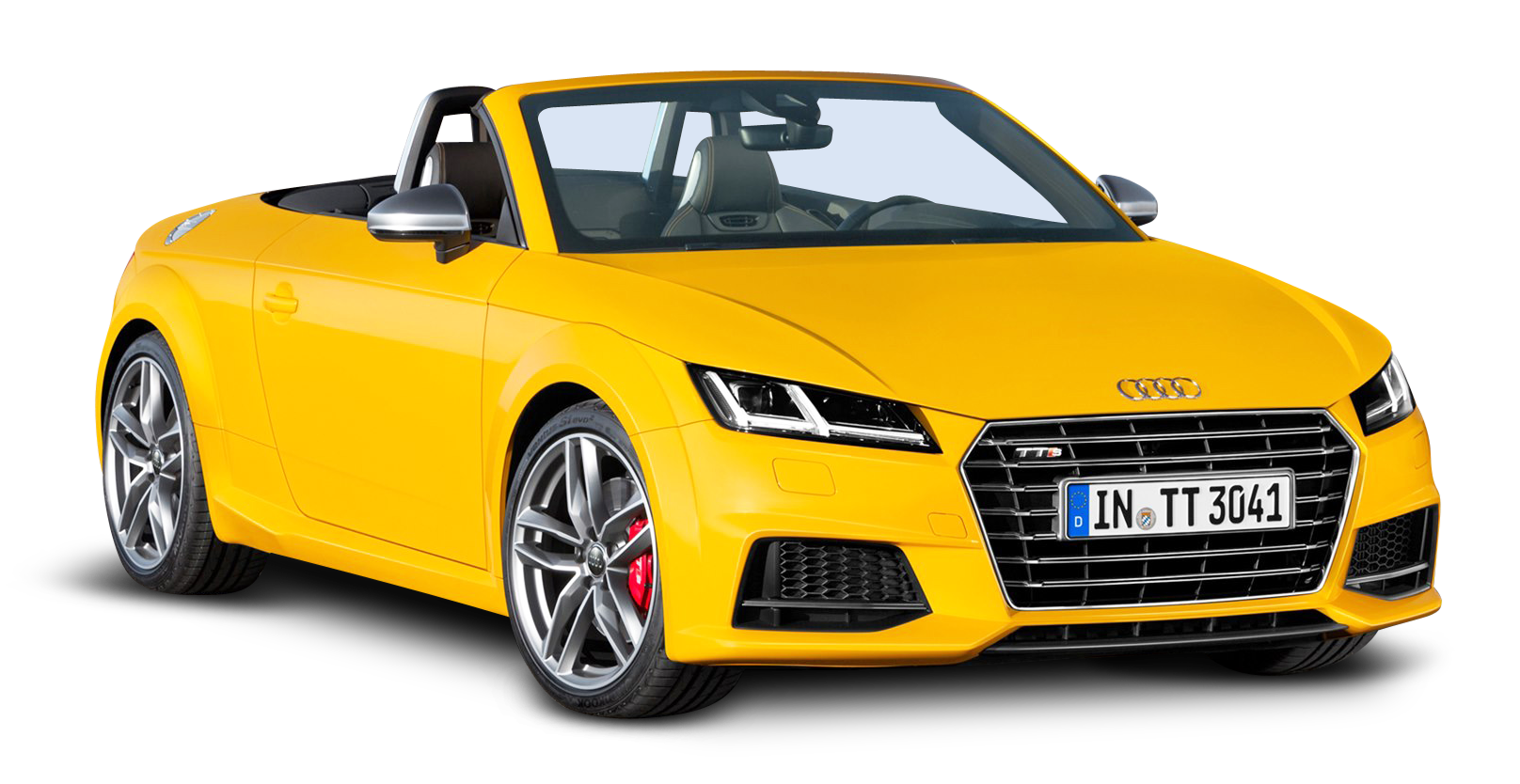 Yellow Audi T T Roadster Convertible