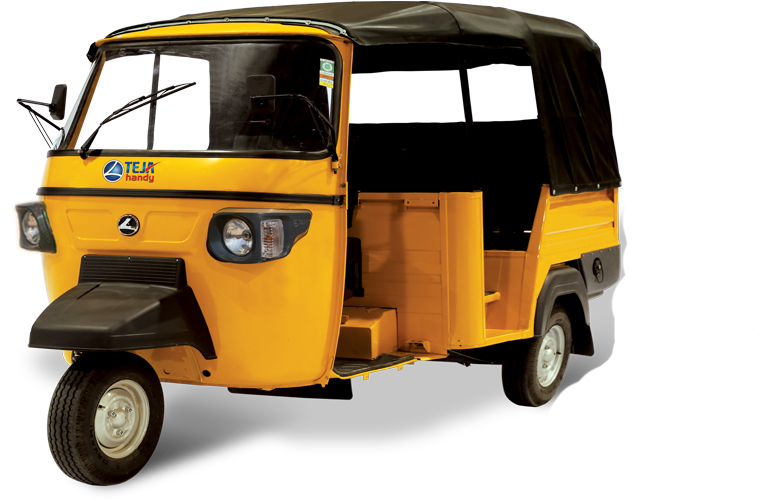 Yellow Auto Rickshaw Side View.png