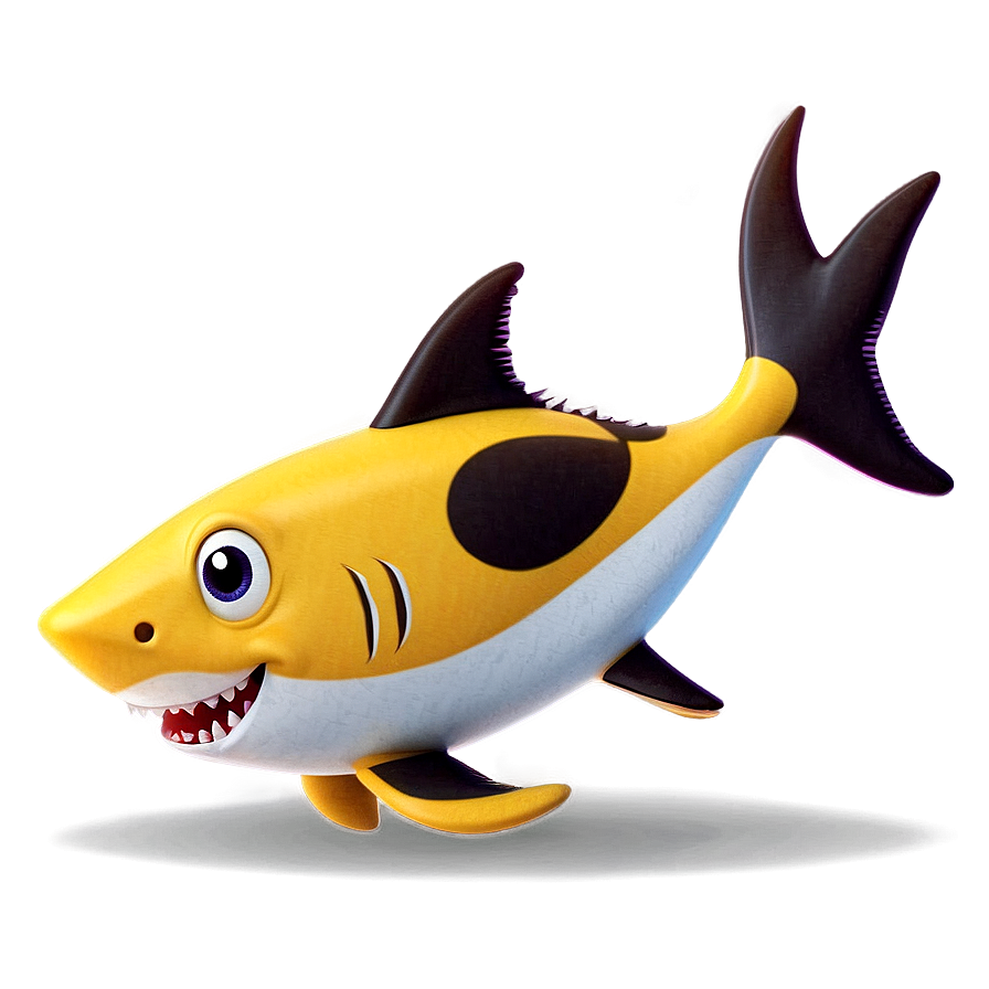 Yellow Baby Shark Cute Expression Png Wws