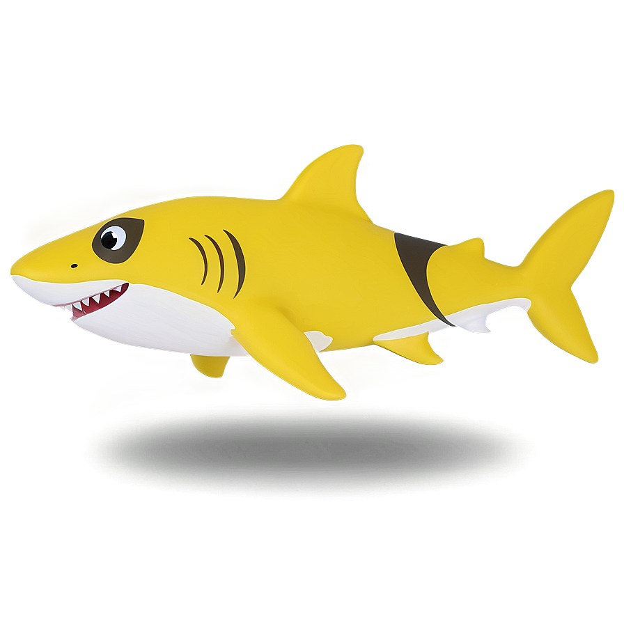 Yellow Baby Shark Family Member Png Pqp