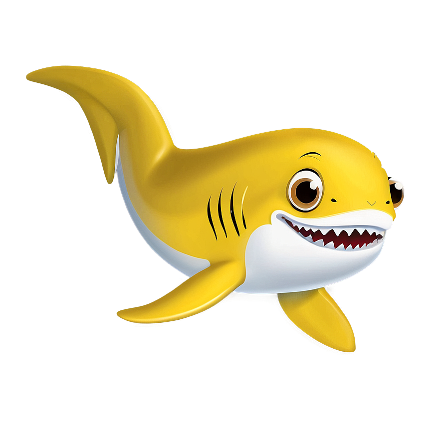 Yellow Baby Shark For Invitation Card Png Fea69