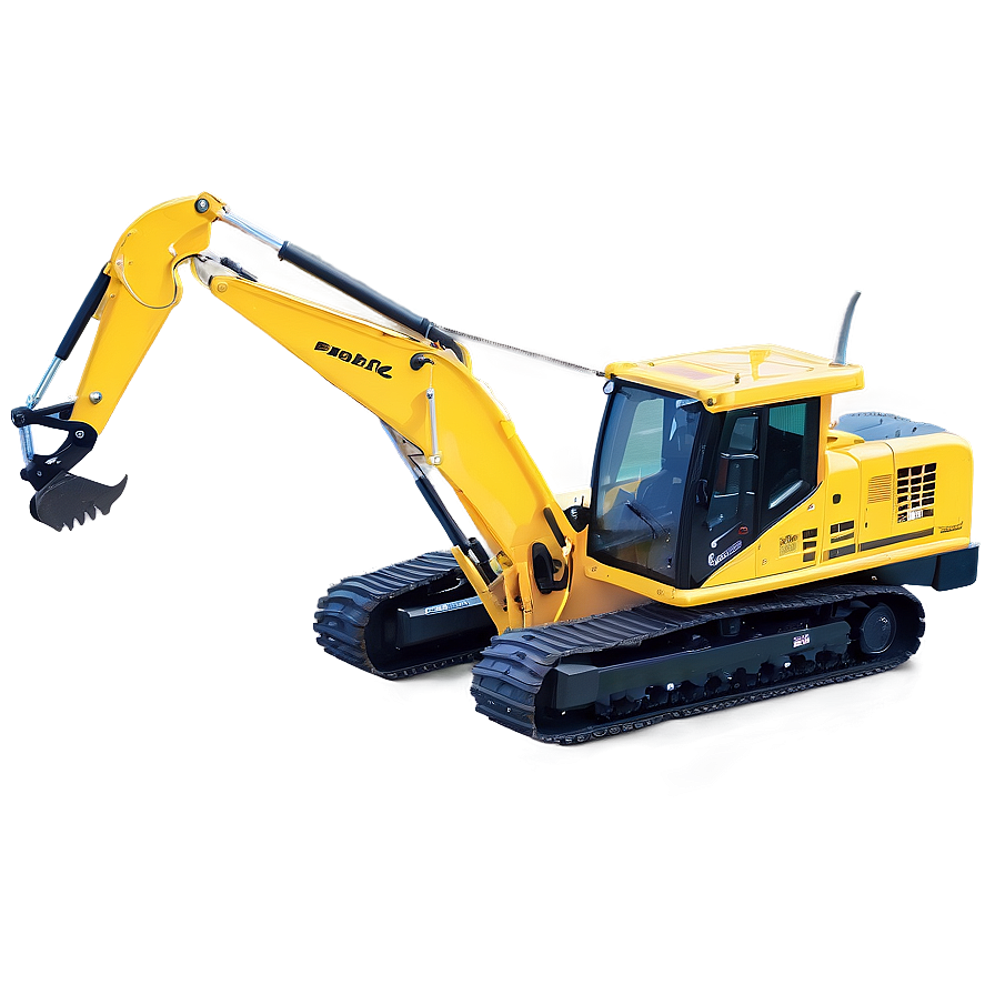 Yellow Backhoe Construction Png 26