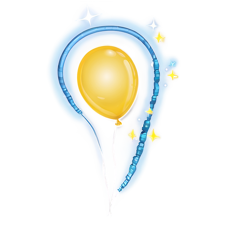 Yellow Balloon Bundle Png 06262024