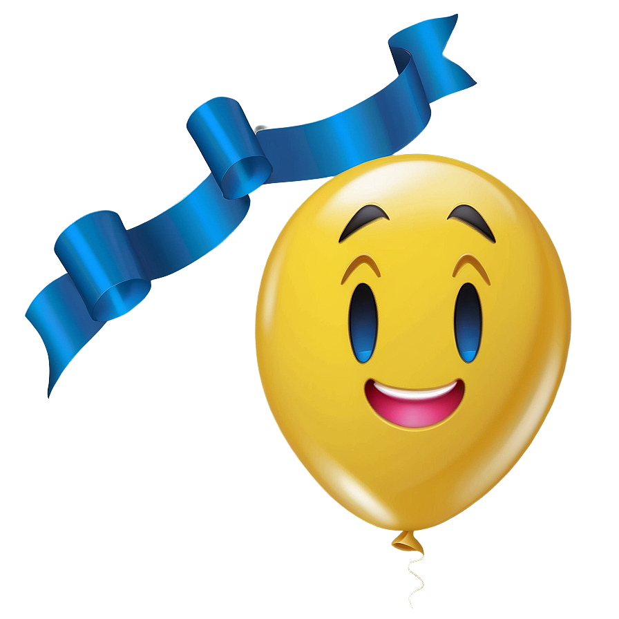 Yellow Balloon Emoji Png Eds53