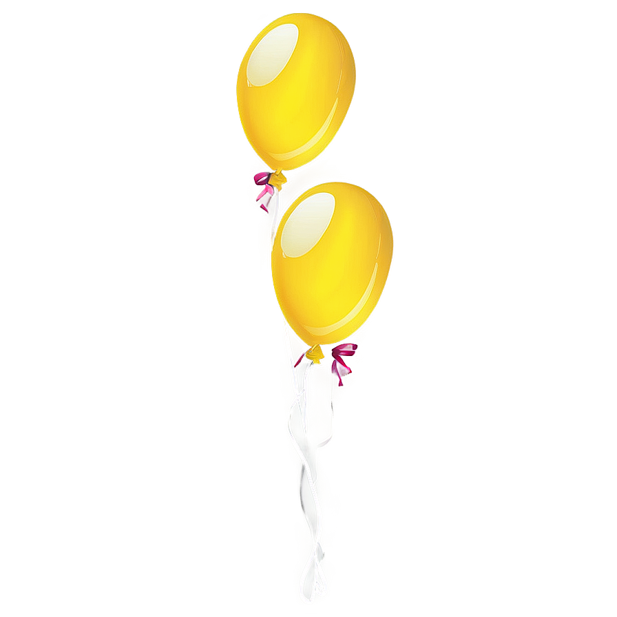 Yellow Balloon Illustration Png Qfu47